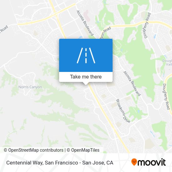 Mapa de Centennial Way