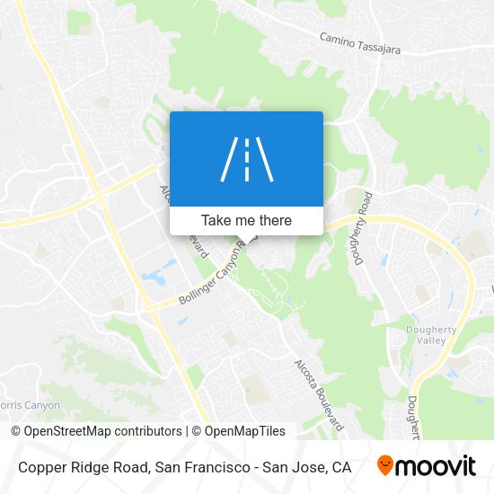Copper Ridge Road map