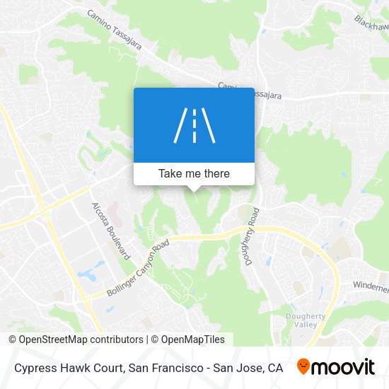 Cypress Hawk Court map