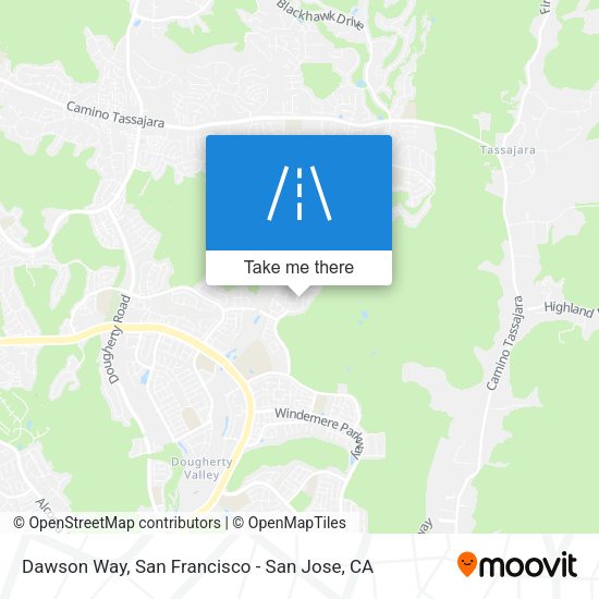 Dawson Way map