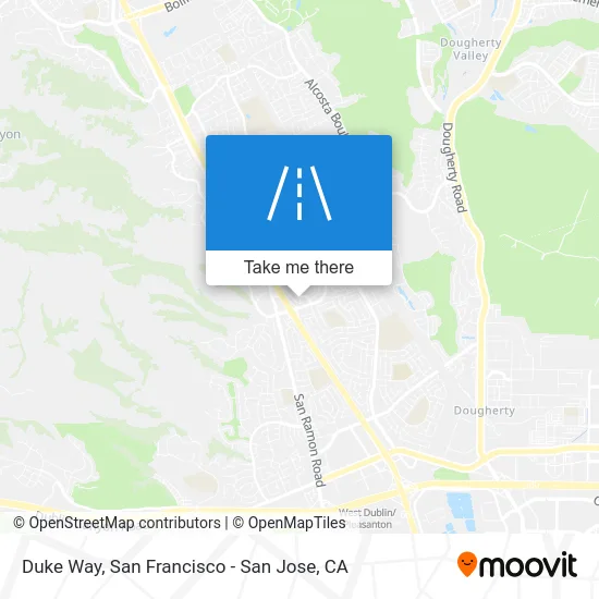 Duke Way map