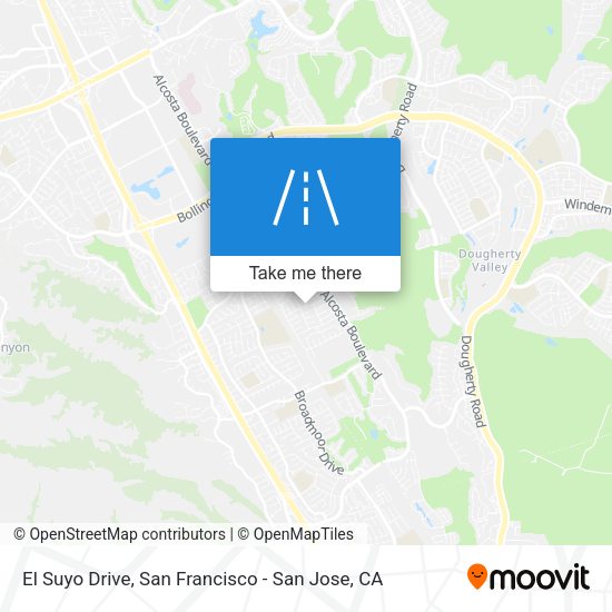El Suyo Drive map