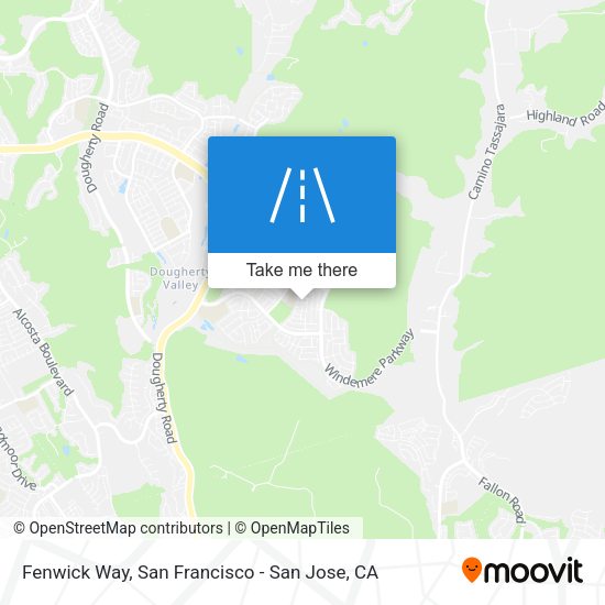 Mapa de Fenwick Way