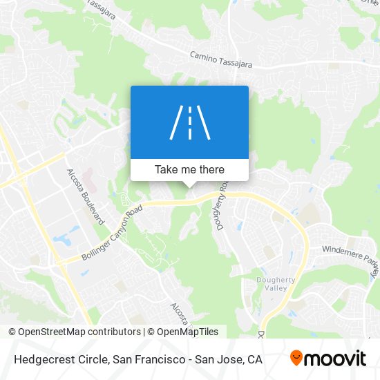 Mapa de Hedgecrest Circle