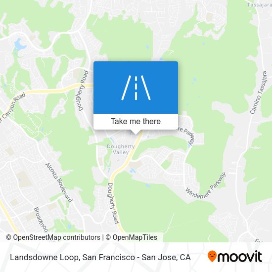 Mapa de Landsdowne Loop