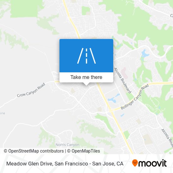 Meadow Glen Drive map