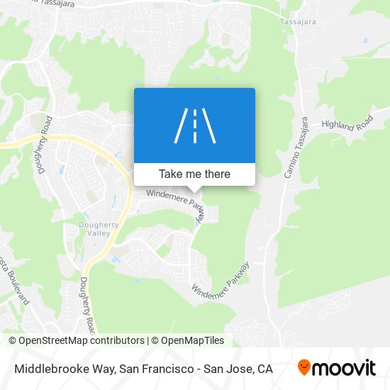 Mapa de Middlebrooke Way