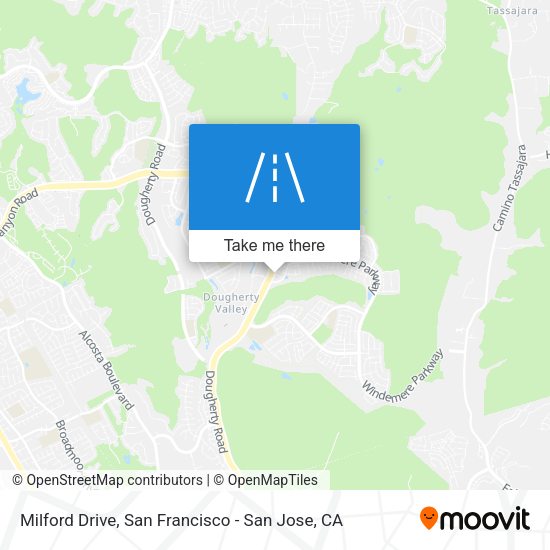 Milford Drive map