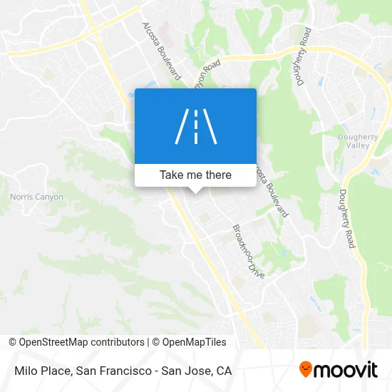 Milo Place map