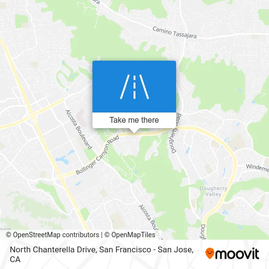 North Chanterella Drive map