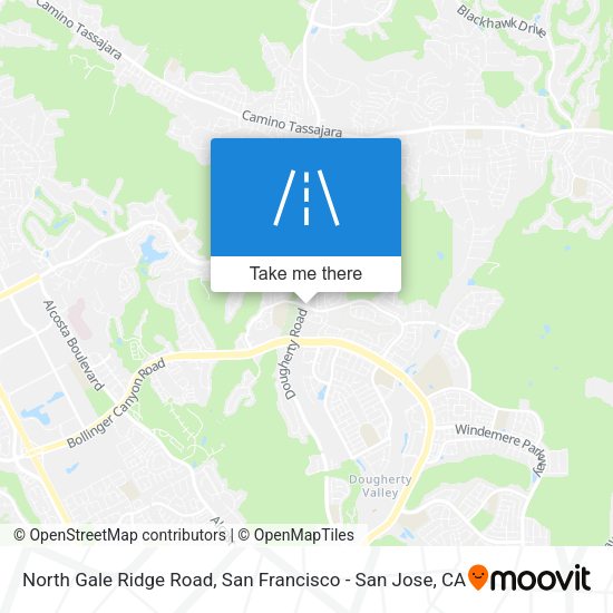 North Gale Ridge Road map