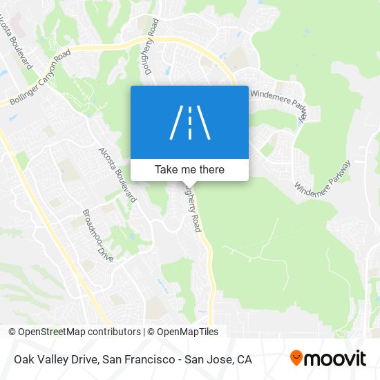 Oak Valley Drive map