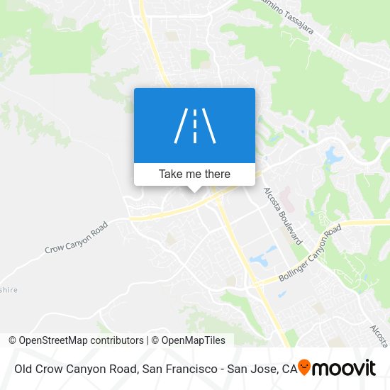 Mapa de Old Crow Canyon Road