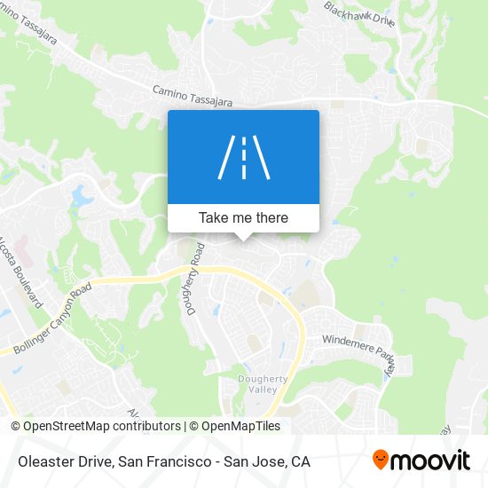 Oleaster Drive map