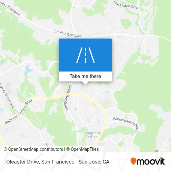 Oleaster Drive map