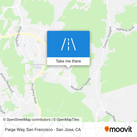 Paige Way map