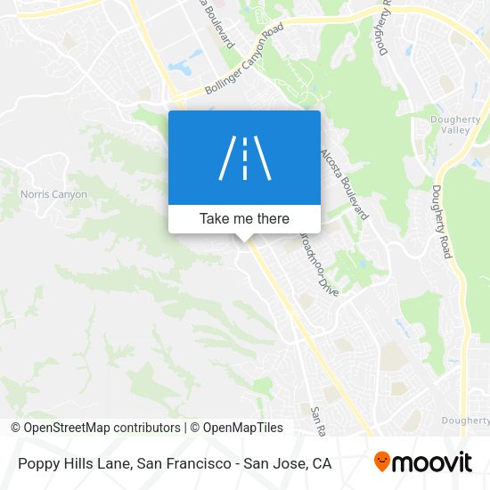 Mapa de Poppy Hills Lane