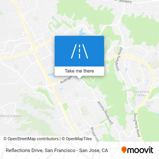 Reflections Drive map