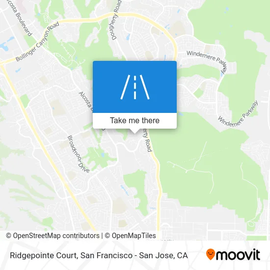 Ridgepointe Court map