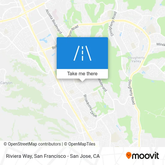 Riviera Way map