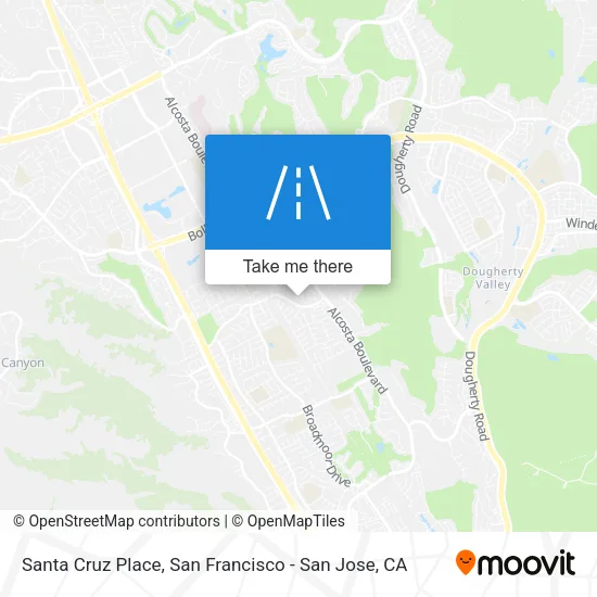 Santa Cruz Place map