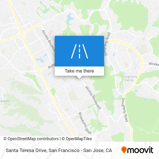 Santa Teresa Drive map