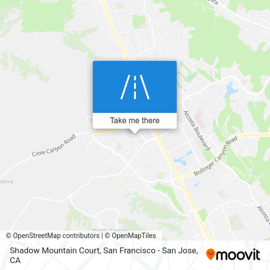 Shadow Mountain Court map