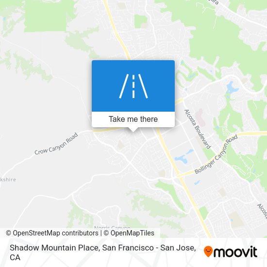 Mapa de Shadow Mountain Place