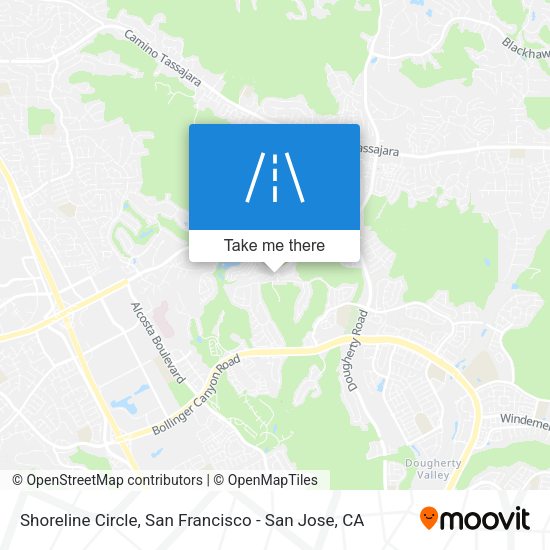 Shoreline Circle map