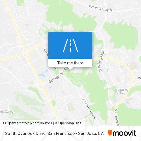 South Overlook Drive map