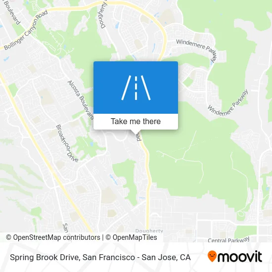 Spring Brook Drive map