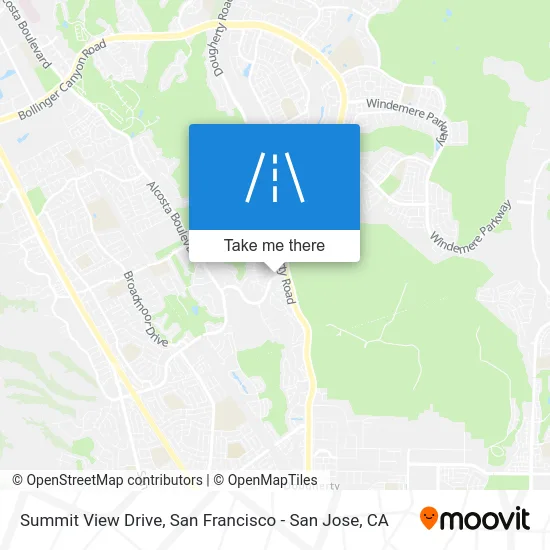 Summit View Drive map