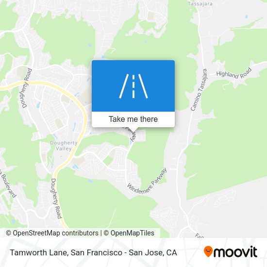 Mapa de Tamworth Lane