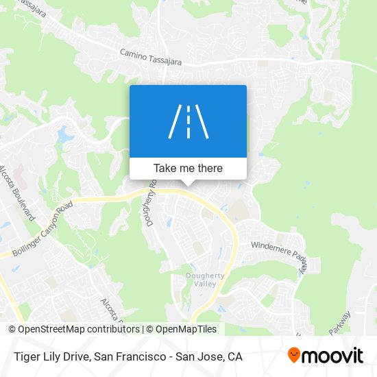 Mapa de Tiger Lily Drive