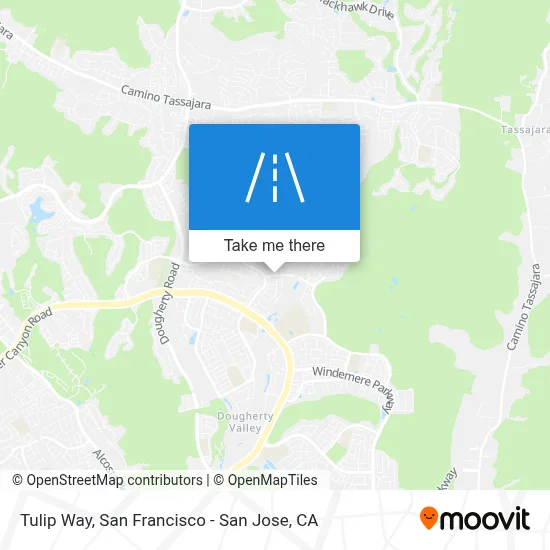 Tulip Way map