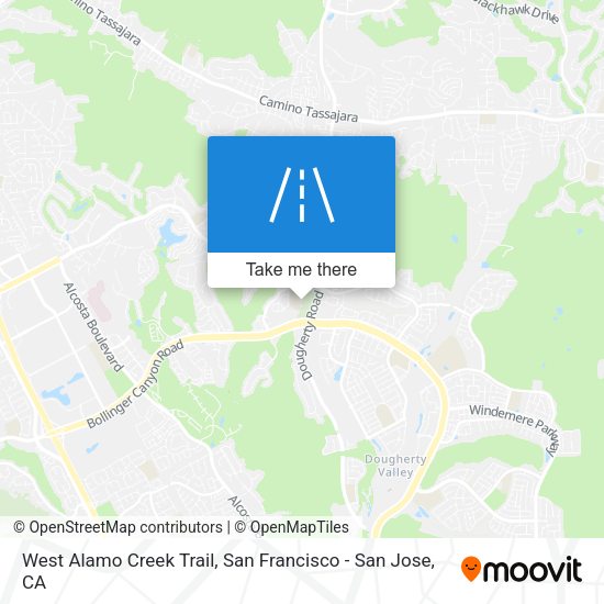 West Alamo Creek Trail map
