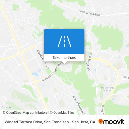 Winged Terrace Drive map