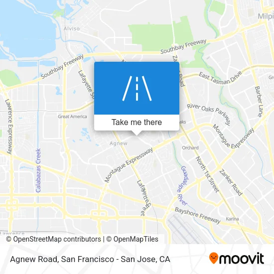 Agnew Road map