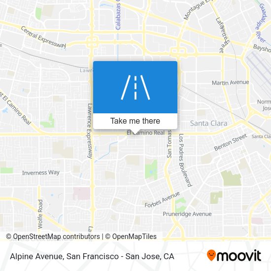 Mapa de Alpine Avenue