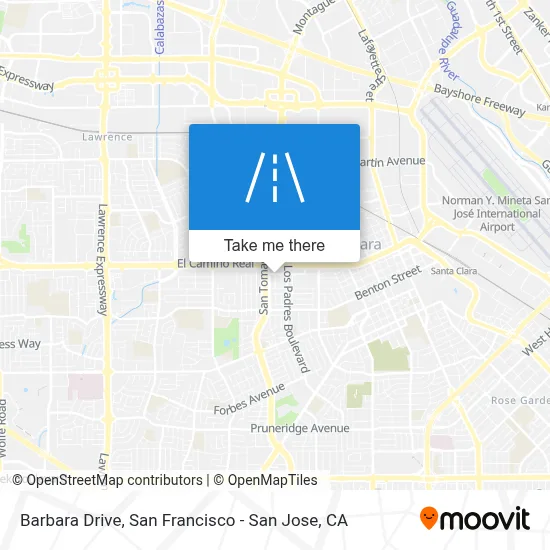 Barbara Drive map