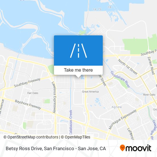 Betsy Ross Drive map