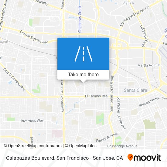 Mapa de Calabazas Boulevard
