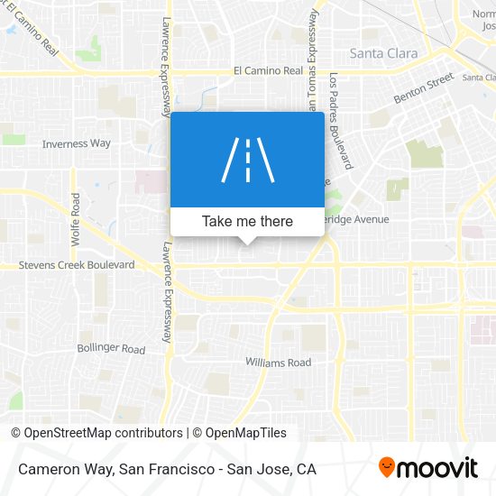 Mapa de Cameron Way
