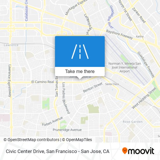 Civic Center Drive map