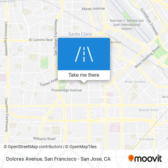 Dolores Avenue map