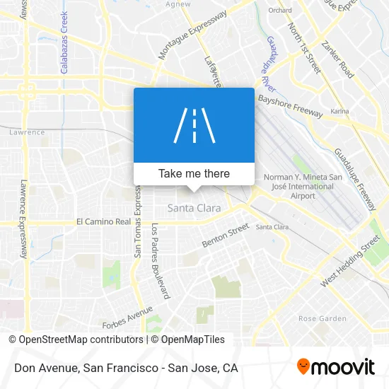 Don Avenue map