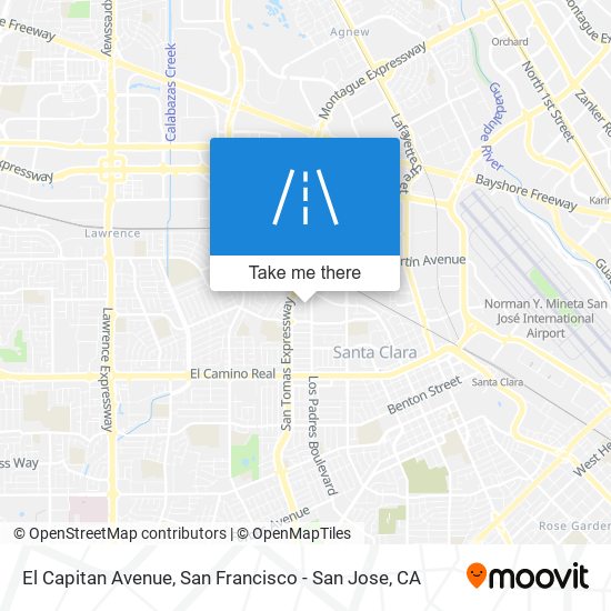 El Capitan Avenue map