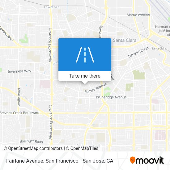 Mapa de Fairlane Avenue