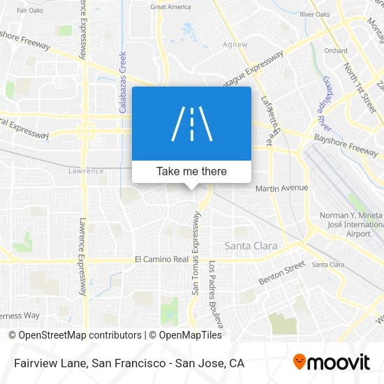 Fairview Lane map