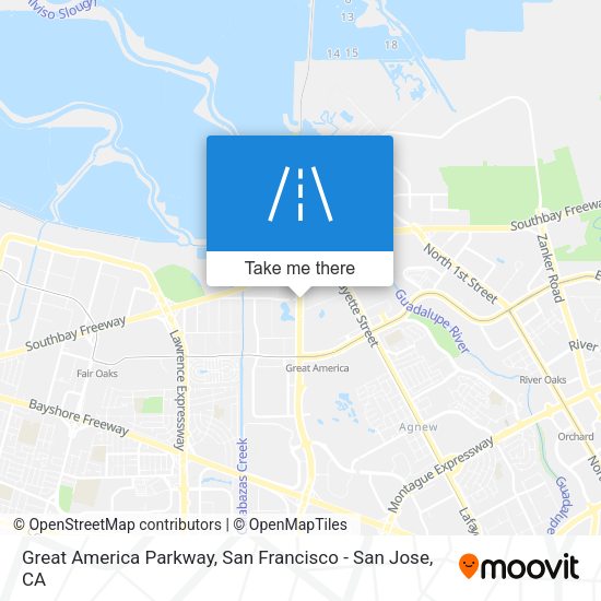 Mapa de Great America Parkway